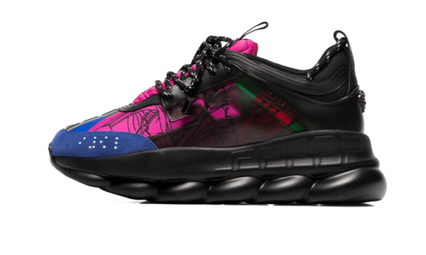 Chain Reaction Blue Black Fuchsia
