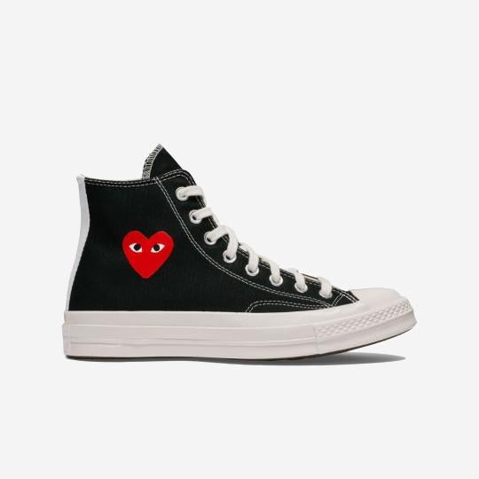 Comme Des Garçons Play x Converse Negras