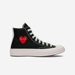 Comme Des Garçons Play x Converse Negras
