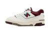 NB 550 White Burgundy Blue
