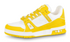 Trainer Yellow Monogram Denim White